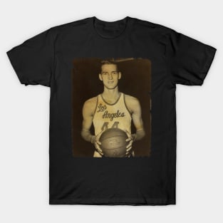 Jerry West - Vintage Design Of Basketball T-Shirt